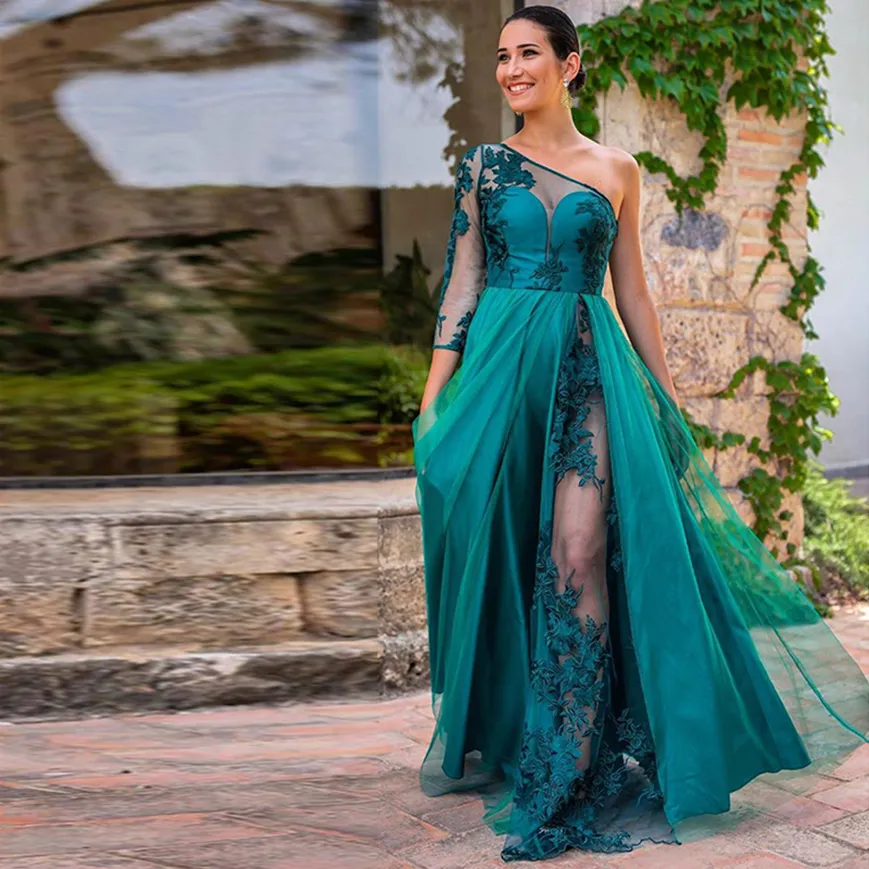 Vestidos de fiesta largos verde esmeralda hot sale