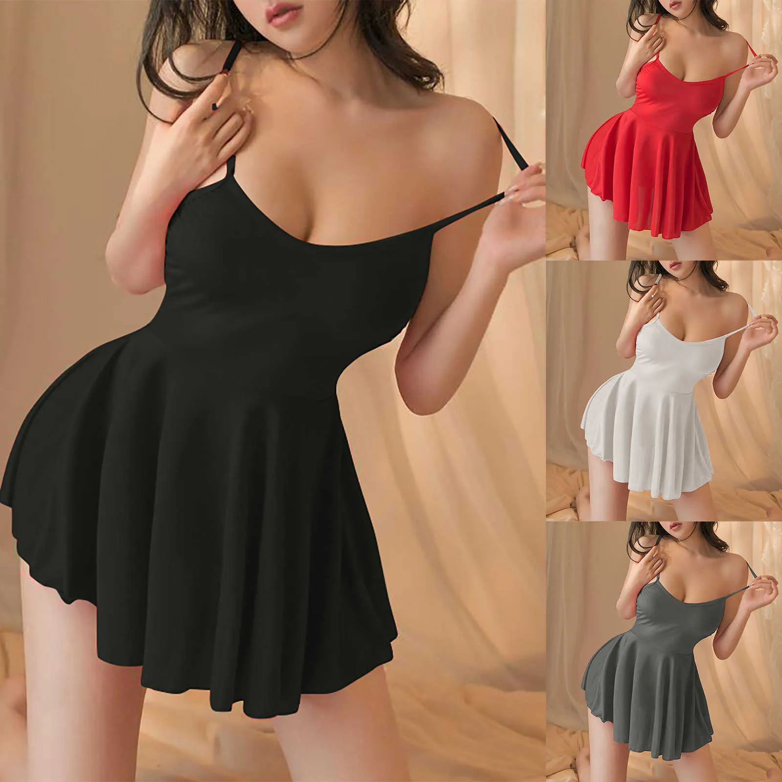 Silky Nightdress Set Back For Women Sexy Black Pajamas With Suspenders,  Perfect For Fashionable Lingerie Nude Nightgown For 18 Plus Y2302 From  Misihan09, $10.64