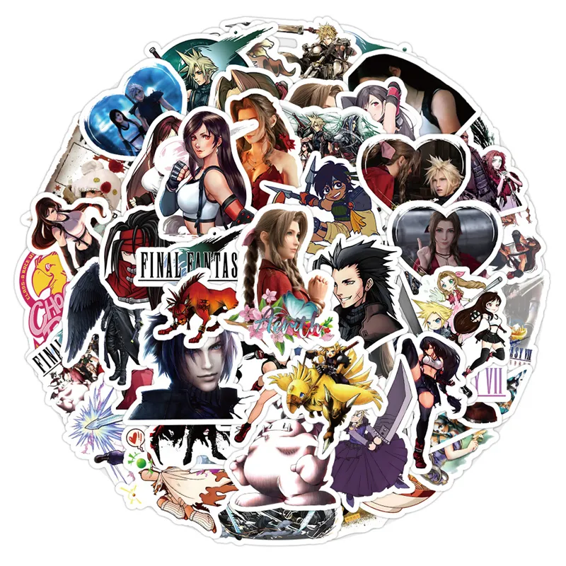 Final Fantasy Stickers 60 Pack Graffiti Style From Animetravel