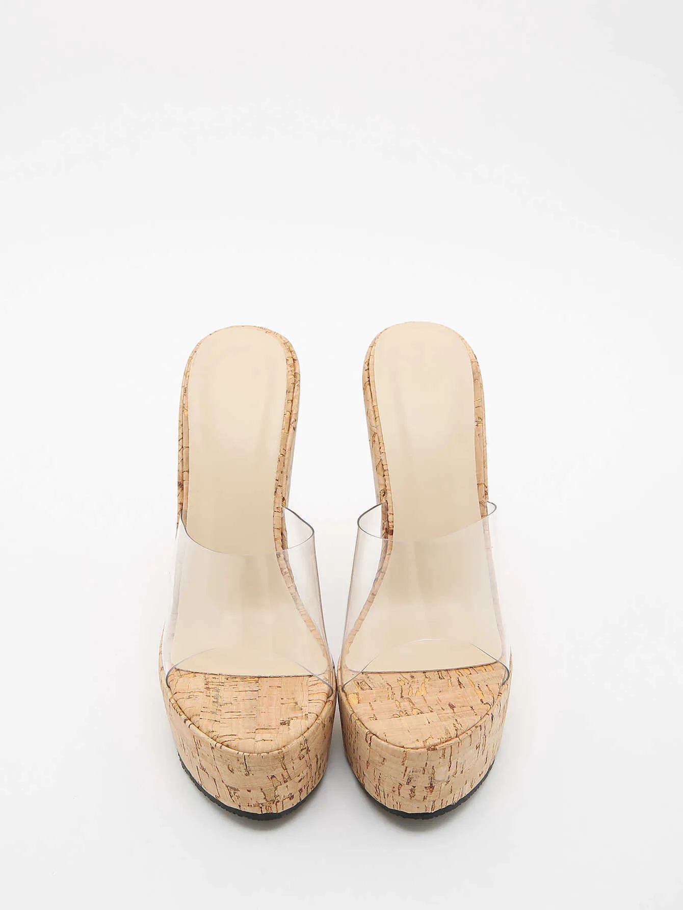 Bulk Peep Toe Espadrille Wedges Womens Clear Platform Sandals