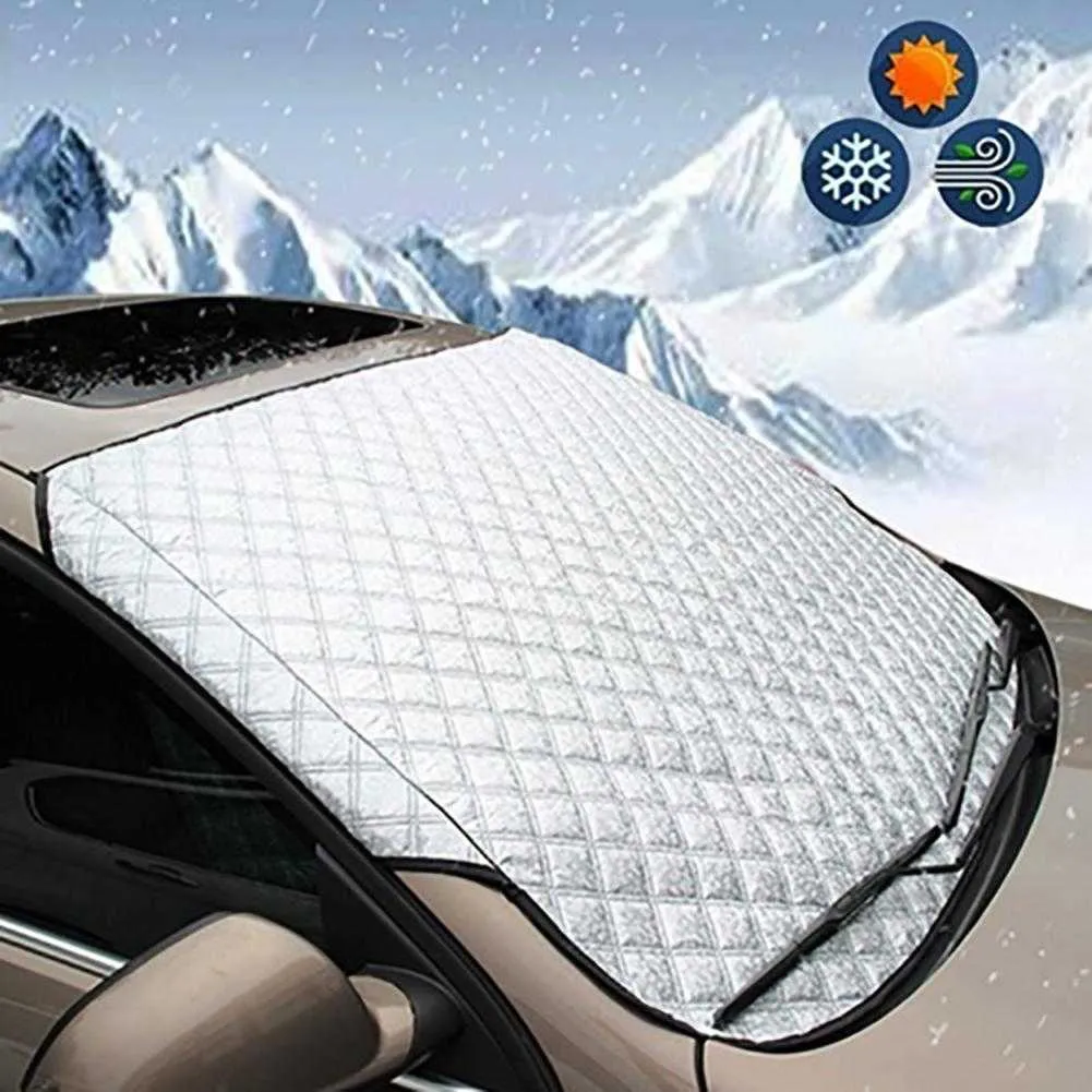 PMS Front Windscreen Frost Cover – Ice & Snow Protector For Car Windshield