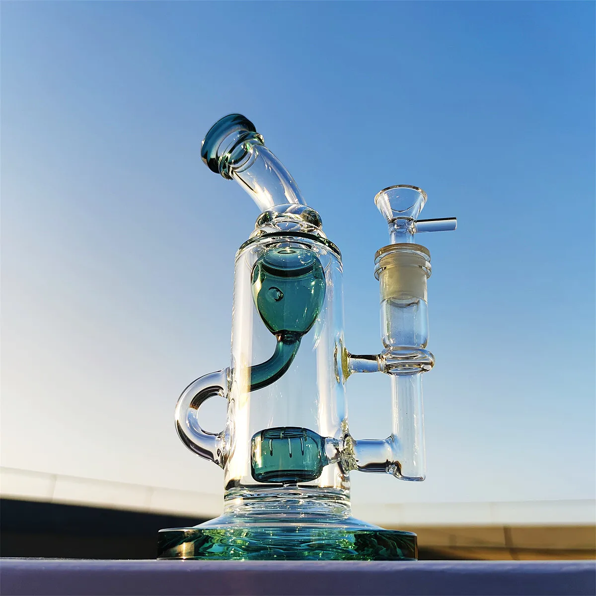 2023 ツインチャンバーヘッディーボングピーコルクグリーン 9 から 10