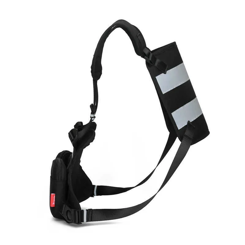 Maijia Brusttasche Chest Rig Schwarz - Taktische Hip Hop Streetwear Tasche