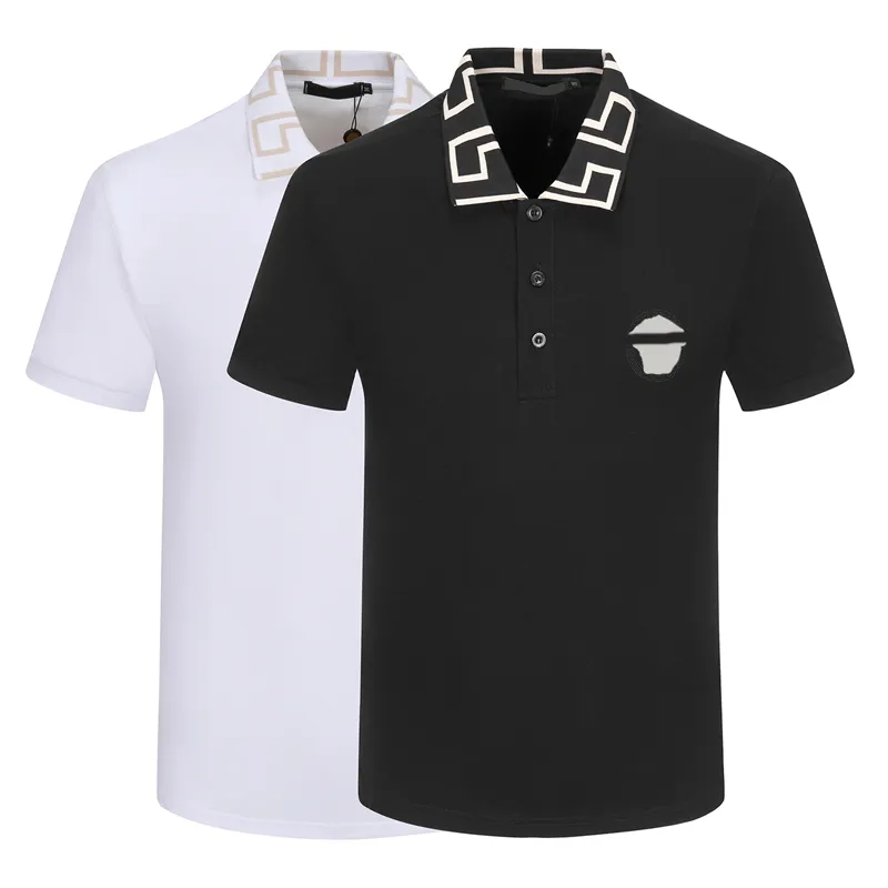 Polo De Algodon De Manga Corta Bordado De Marca De Gama Alta Camiseta De Hombre Ropa De Moda Coreana Top De Lujo De Verano Tamano Asiatico M 3XL De 18 58 DHgate