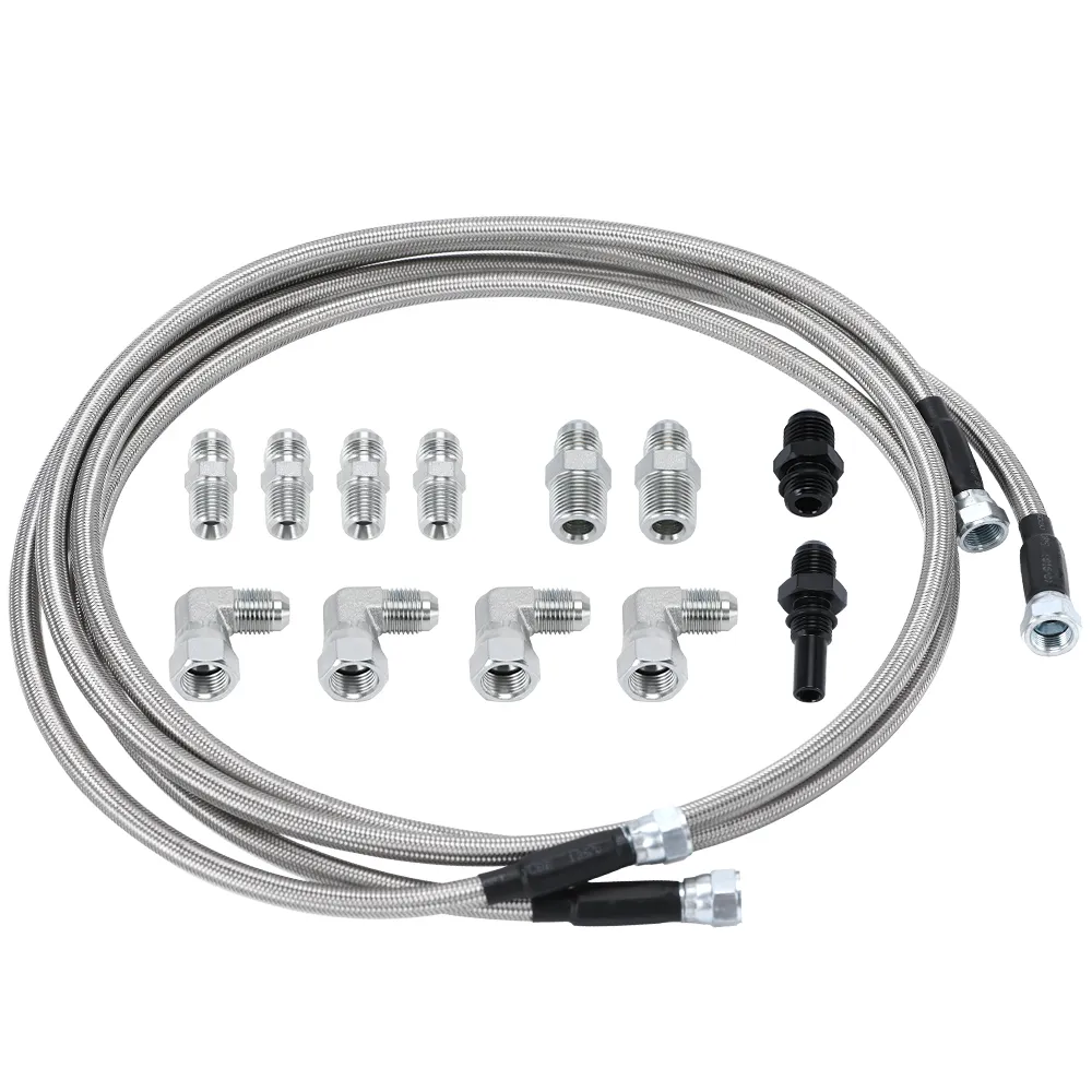 6AN PTFE Line Fitting Kit Replacement AN6-1/4NPT 90 Degree Easy to Install