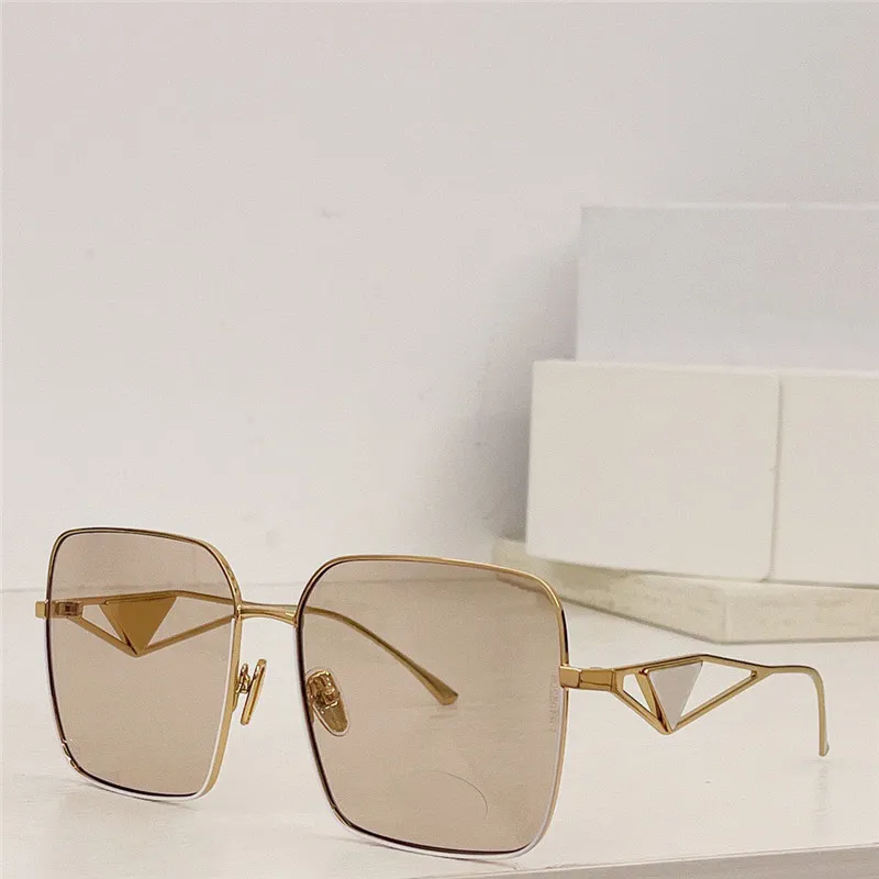 High End 89 Square Black And Gold Sunglasses With Metal