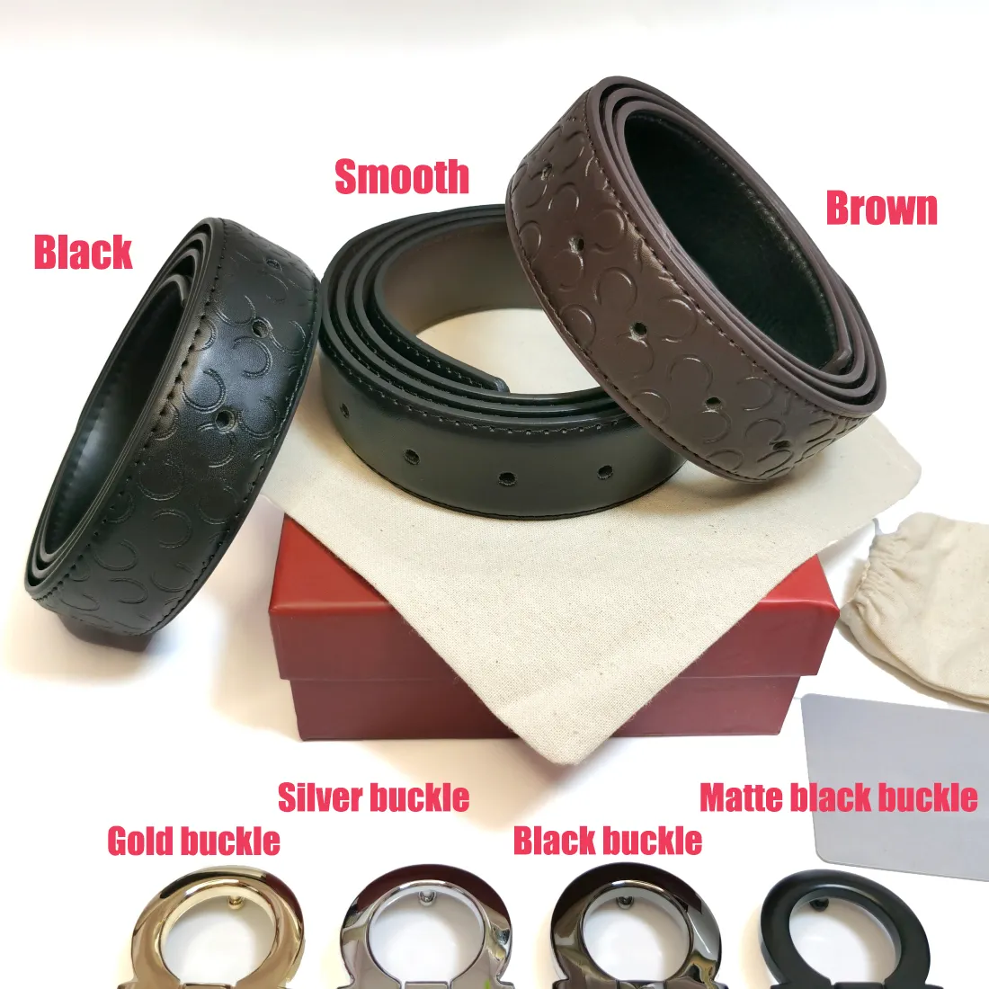 Matte leather wide belt
