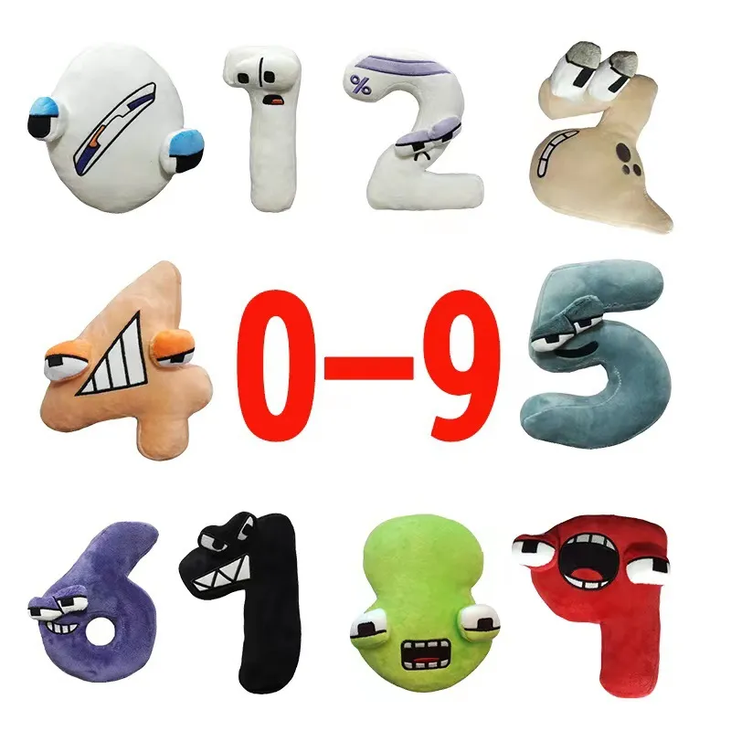 Number Lore Education Toys For Kids Number Soft Plushie Plush Toys Number (0-9)