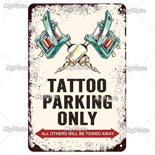 Personalized - Tattoo Shop - Metal Sign - Lone Star Art