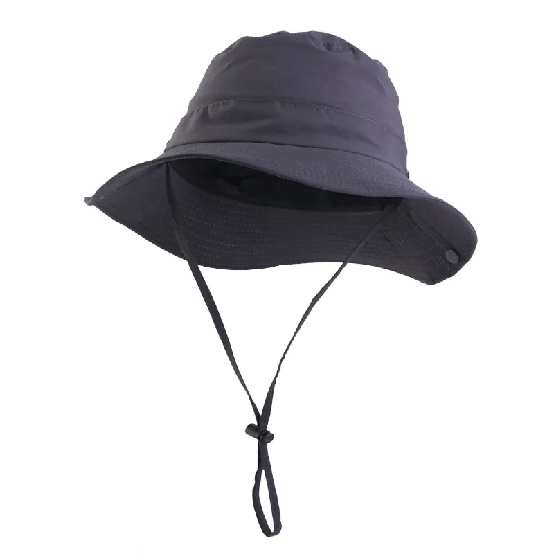 New Summer Men's Fishing Hat Sun-proof Foldable Breathable mesh bucket hat  Outdoor climbing cycling cap UV Protection Sun Hat