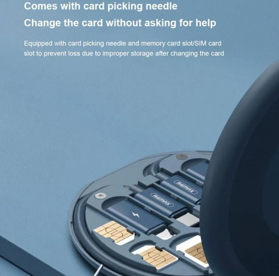 Protable Fast Charging adapters Cables Multi-function Data Cable Mobile Phone Holder Storage Box With Retrieve Card Pin