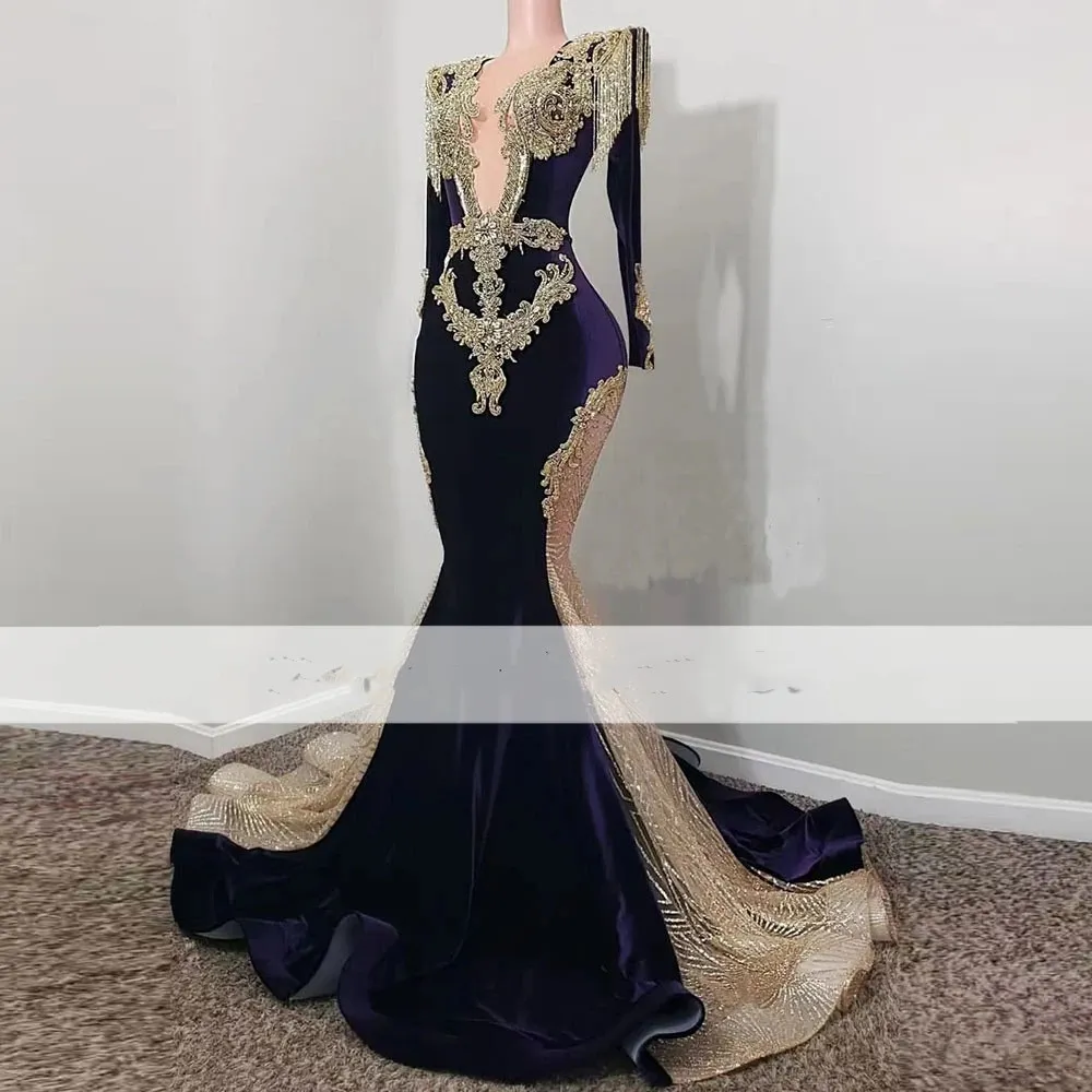 purple black and gold dress Savanna Girls Dress - Royal Purple