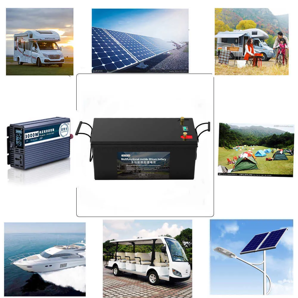 36V LiFePO4 Battery Pack 100Ah RV Solar Energy Storage Backup With BMS ...
