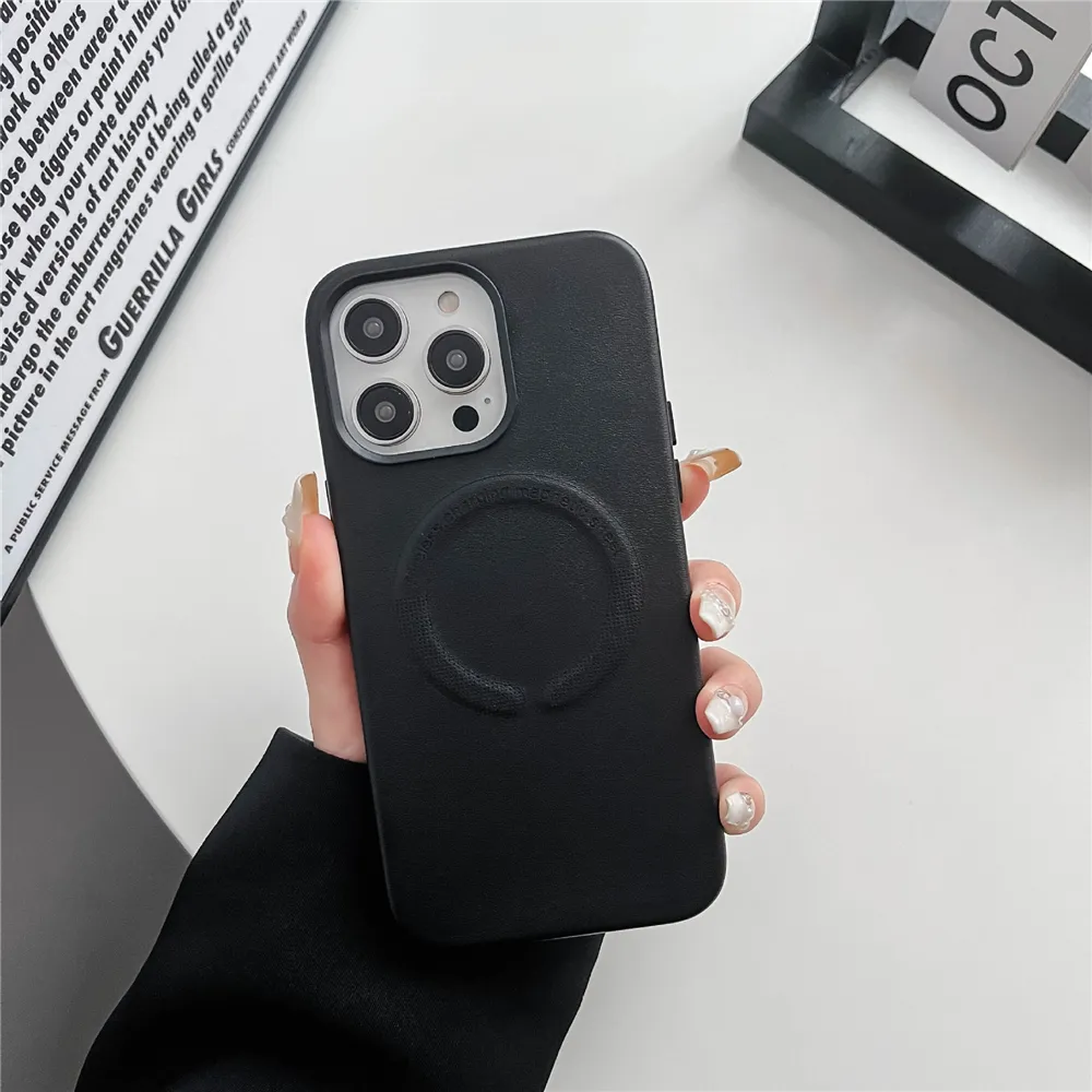 Wireless Magnetic PU Leather Moment Phone Case With Metal Wireless Magnetic PU Leather Moment Phone Case With Metal