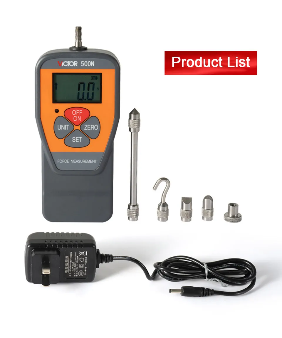 Testeur De Force Numérique Portable 500N - Mesure Poussée/traction (jusqu'à 50kg) - Marque VTSYIQI