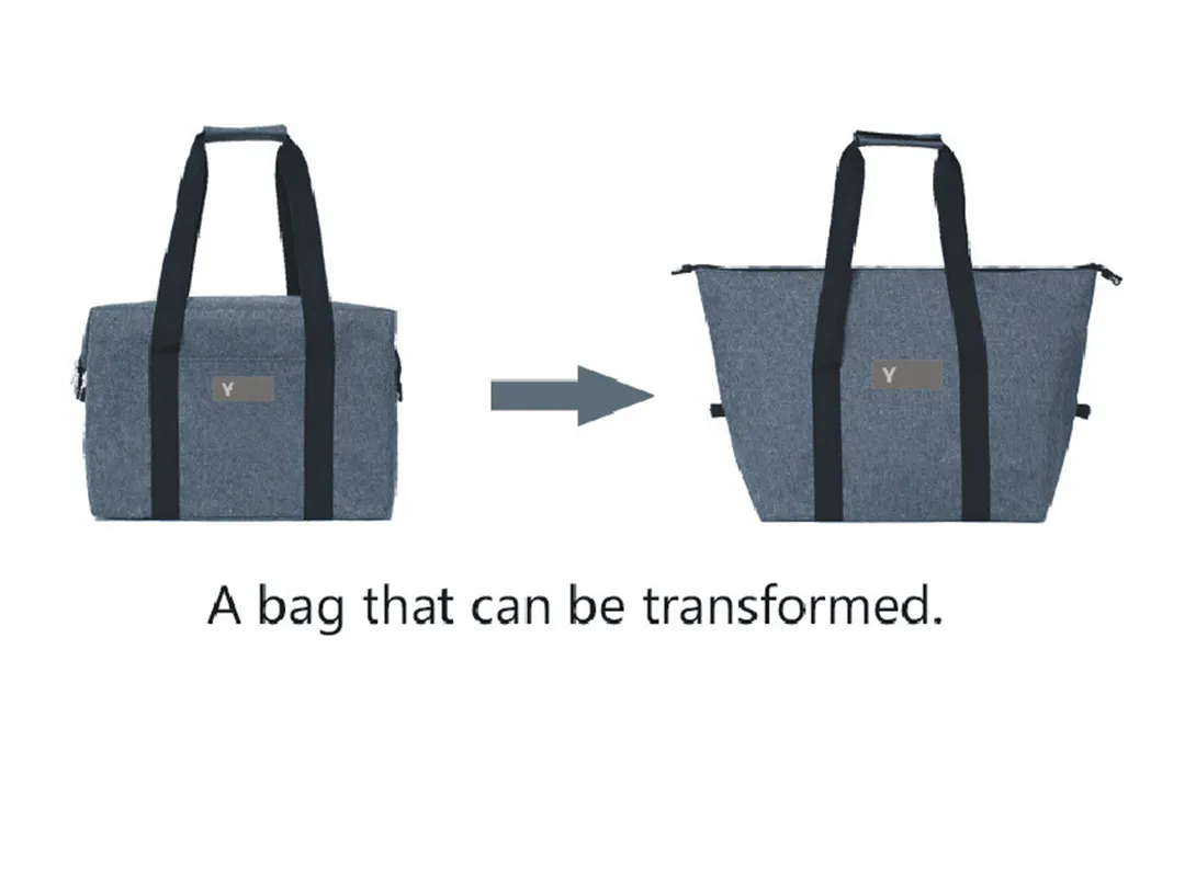 Y-38 Cooler Bag Women Handbags Large Capacity Travel Duffel Waterproof Insulated Shoulder Bag Girls Picnic Outdoor Stuff Sacks