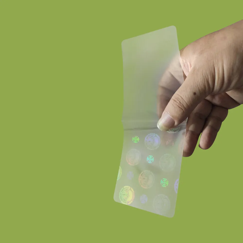 Hologram card, Hologram ID card lamination pouch and Hologram card overlay