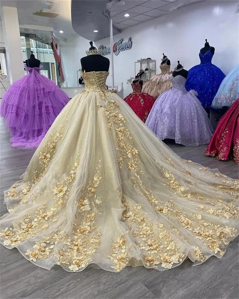 slim fit dress slacks Glamorous Champagne Gold Princess Ball Gown with Sequins, Beading, and  Ruffled Train