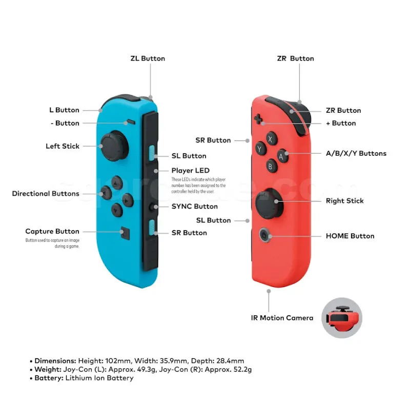 Factory Direct Supply Video Game Switch Joy Con Controller Wireless Remote Control Gamepad Joystick Handle for NS Switch JoyCon