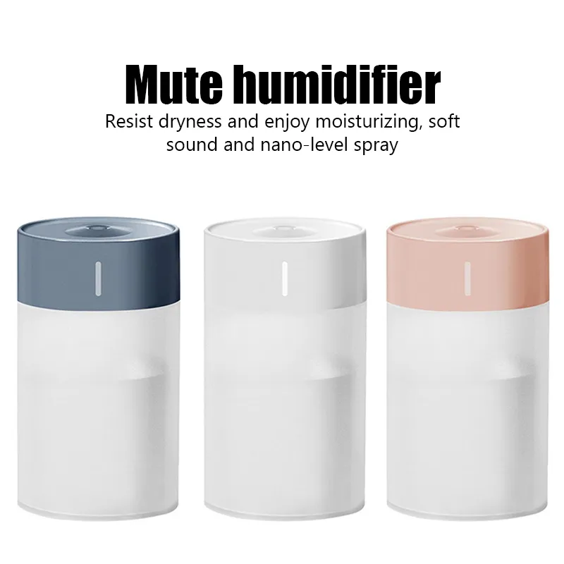 Achetez 1L Ultrasonic Cold Mist Humidificateur Sans Fil Sans Fil  Humidificateur à Air Silencieux Pour la Maison - Blanche de Chine