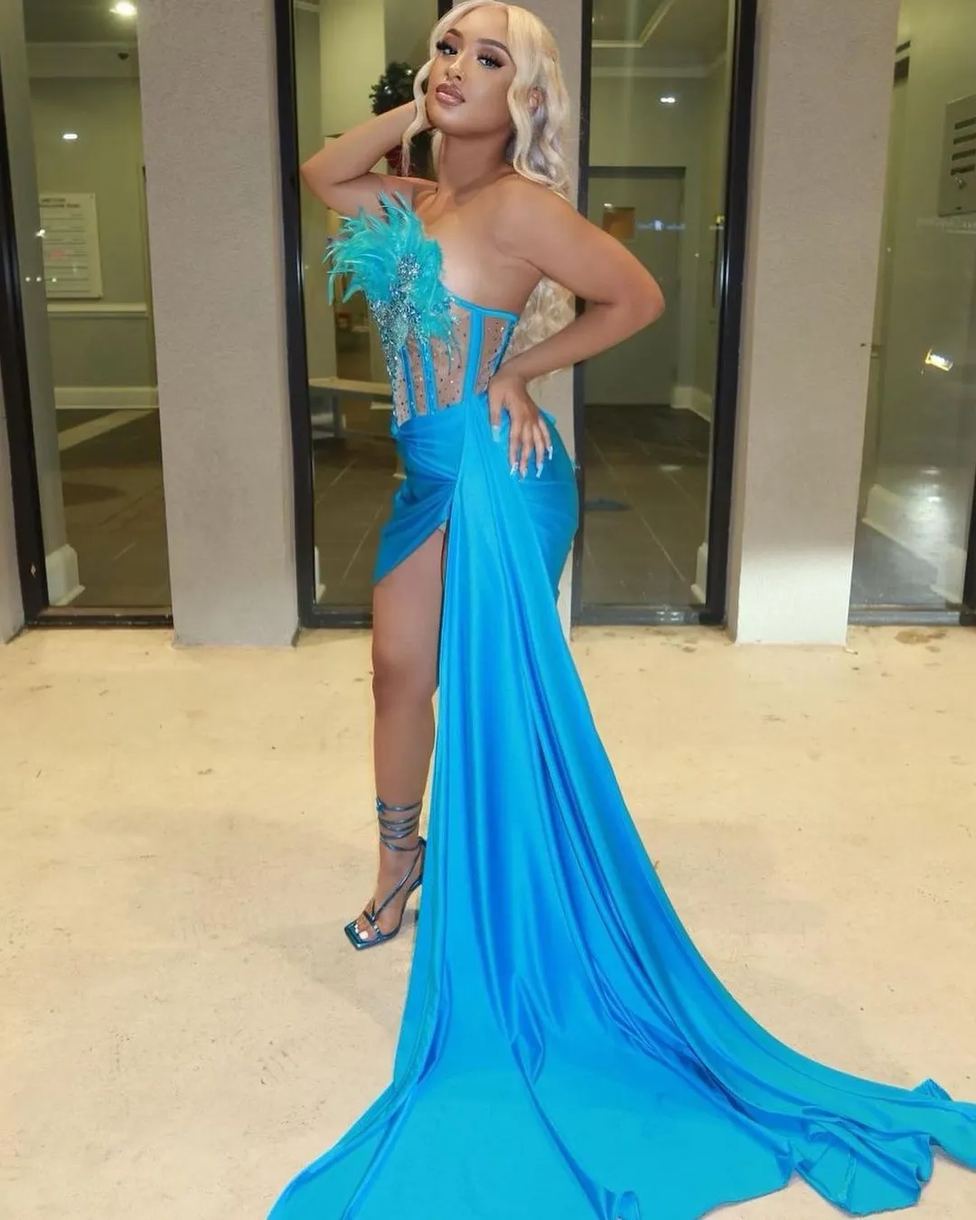 Fancy Blue Black Girls Prom Dresses With Train Sexy... From Bridalstore,  $105.73 | DHgate.Com