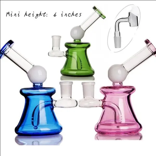 Hookahs Recycler Bong Dab Thick Glass Water Bongs Water Pipes Smoking