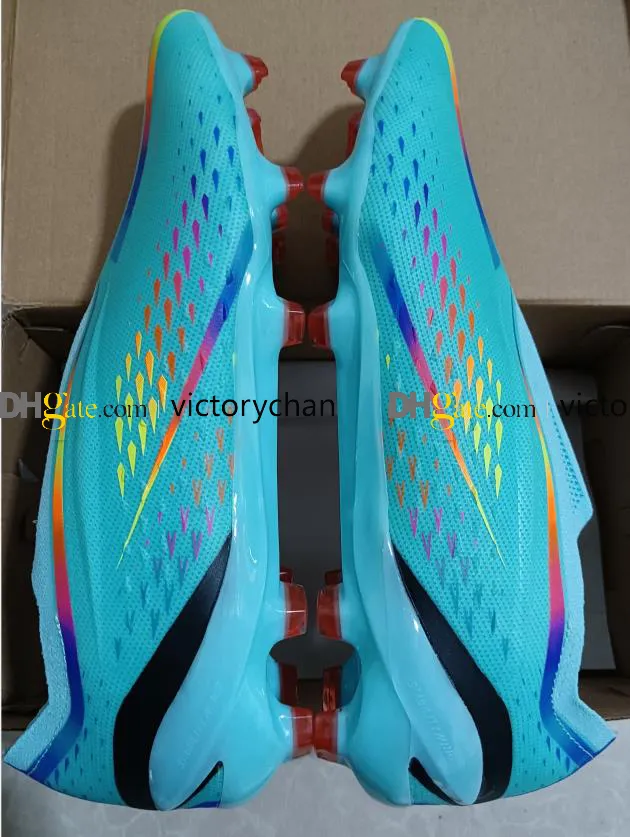 Gift Bag Quality Soccer Football Boots X Speedportal FG Laceless Cleats Outdoor Soft Leather Comfortable Electroplate Spikes Trainers Football Shoes From 47 27 DHgate