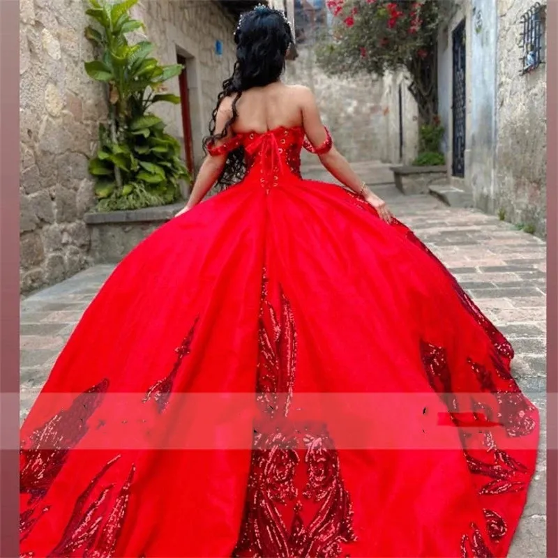 Sexy Red Lace Off The Shoulder Mermaid Quinceanera... From Babyonline,  $164.16 | DHgate.Com