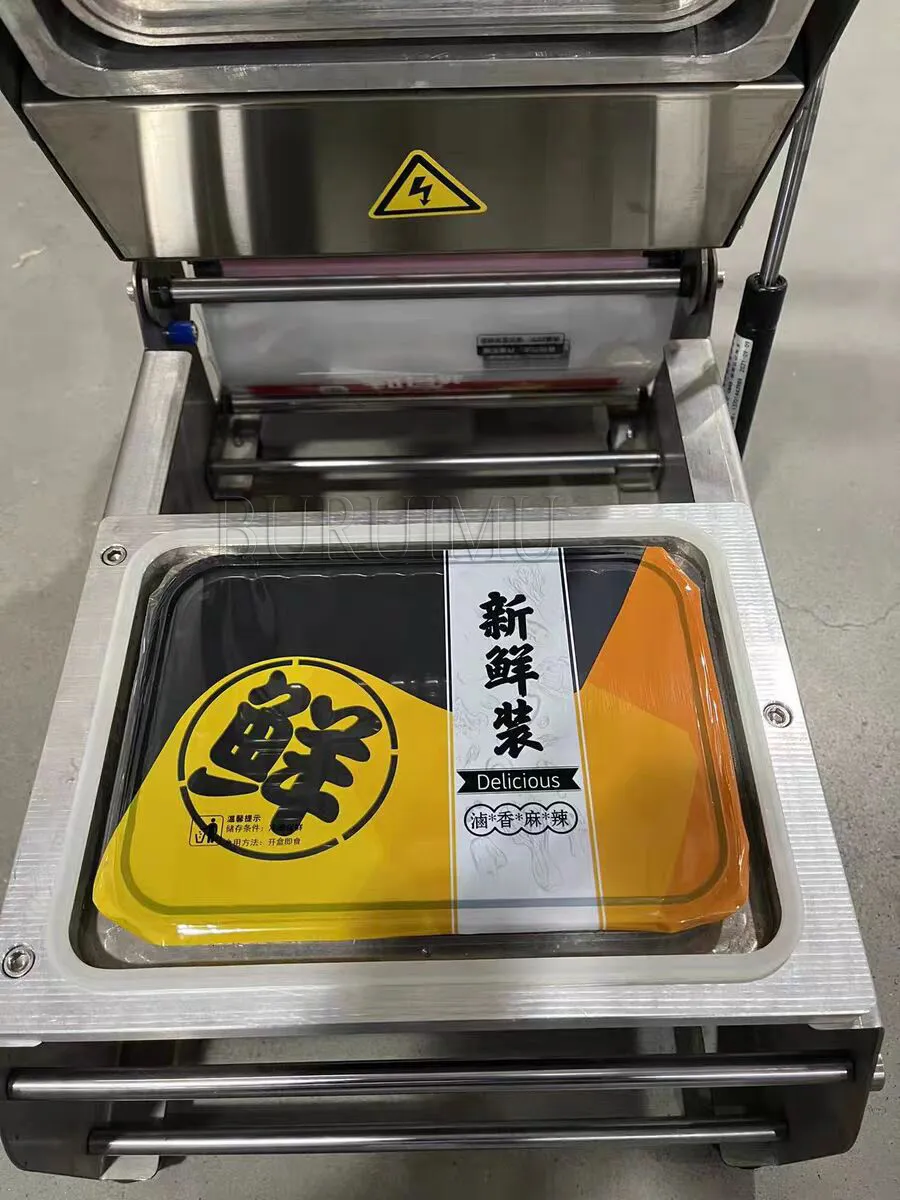 Lunch Box Sealing Machine Small Supermarket Special Hand Press Packaging Machine Disposable Plastic Lunch Box Packing Machine