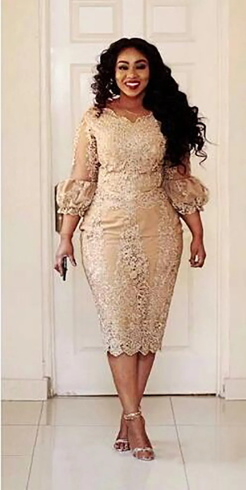 Champagne color dress for mother of the groom 2025