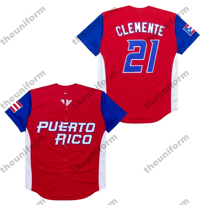 Rare Maglie Da Baseball Nere Roberto Clemente N. 21 Di Puerto Rico Cucite Con Nomi Personalizzati; Taglia Per Giovani/bambini/adulti; Tipo Mem/donna - Italia - Foto 8