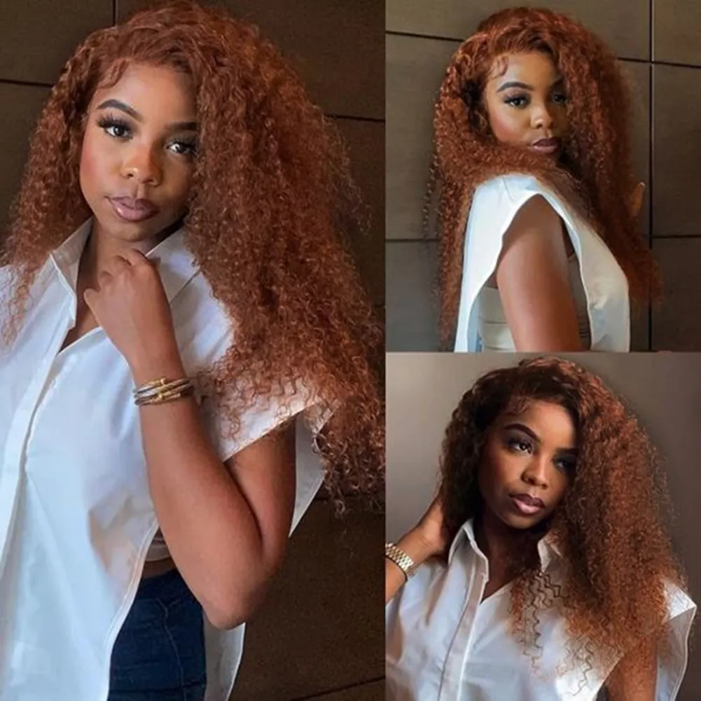 Full Glueless Brazilian Deep Wave Frontal Wig HD Transparent Lace Front In Colored Black Red Blonde For Cosplay And Kinky Curly Synthetic Wigs From Fashiongirlhair 7.85 DHgate.Com