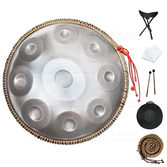 Tongue Drum 6 pouces Steel Tongue Drum 8 Tone Handpan Drum Set