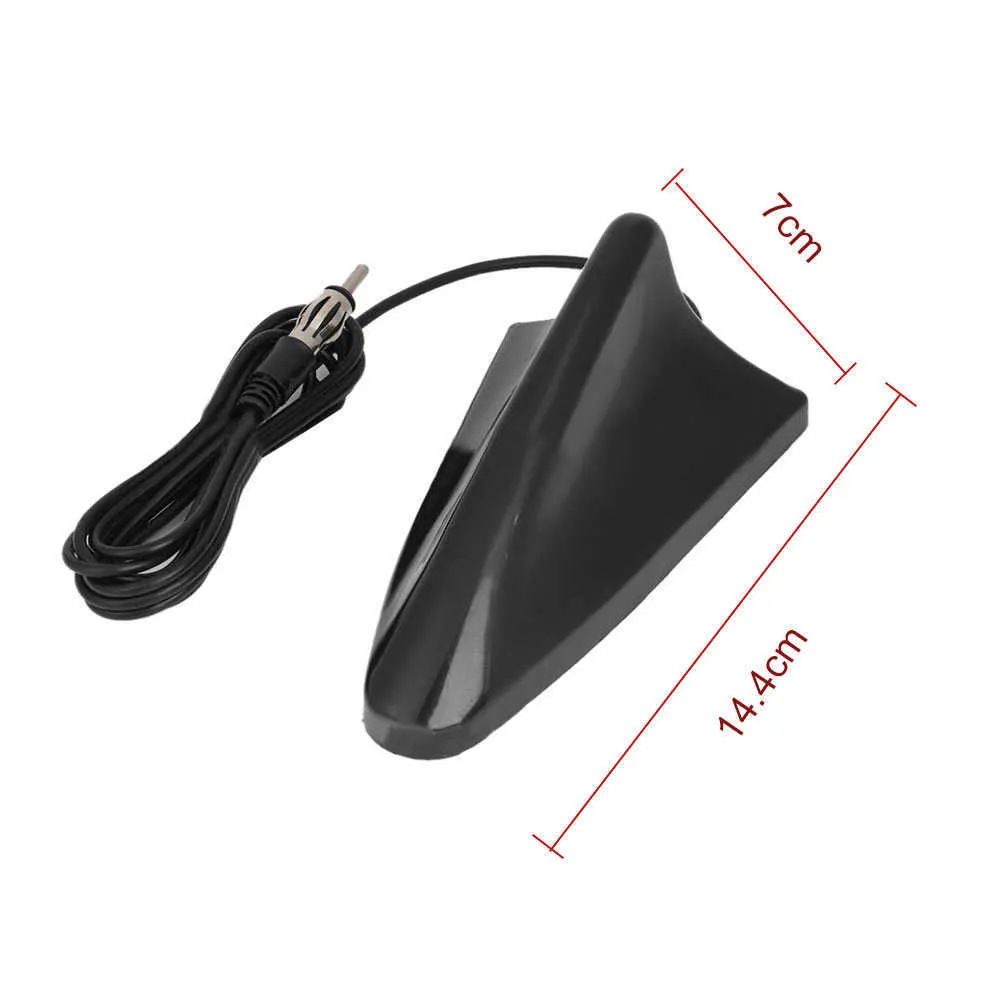 Silver Shark Fin Roof Antenna – Universal AM/FM Radio Signal Aerial Decoration