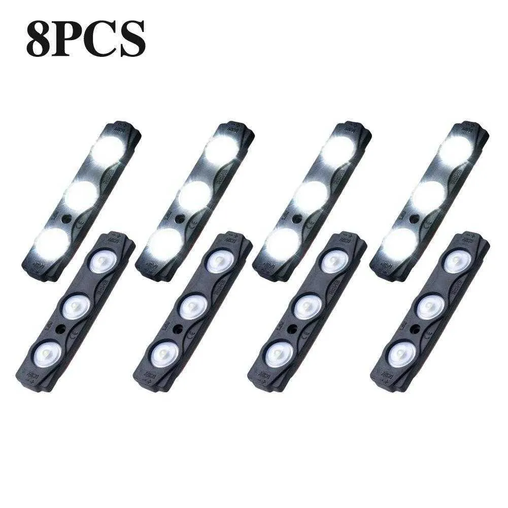 8PCS Waterproof Truck Bed LED Light Kit – 24 Pods With Switch, 6000K White, IP67, 12V