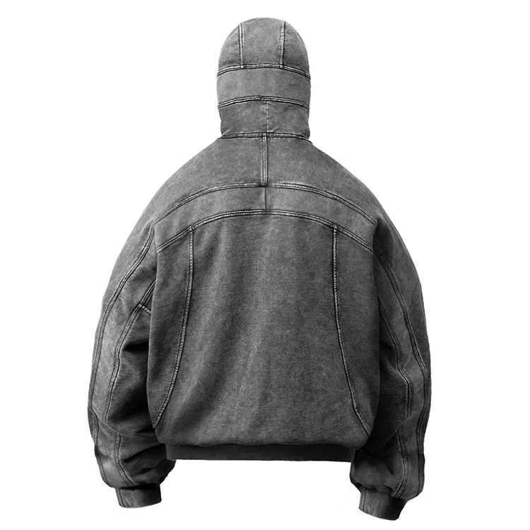 HL Manufacturer Wholesale Drop Shoulder Vintage Blank Hooded