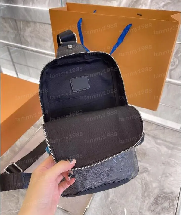 Top Quality Avenue Sling Bag Mens Designer 10A Leather Shoulder Bags Mans Luxurys Designers Cross Body Purse Wallet Hobos Message Handbag Tote Belt