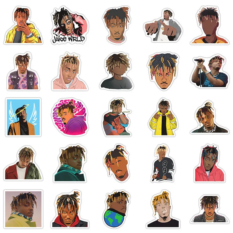 Waterproof Rapper Star Juice Wrld Graffiti Sticker