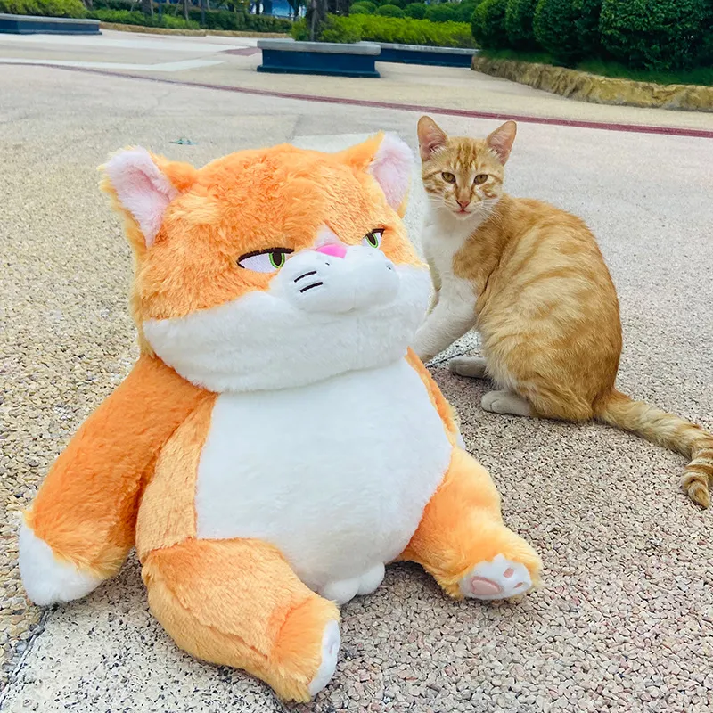 Orange Cat Plush Toy 42CM Kawaii Fat Cat Stuffed Animal Doll Round Pillow Sofa Cushion For Kids Gift From Yingwen002 17.12 DHgate.Com