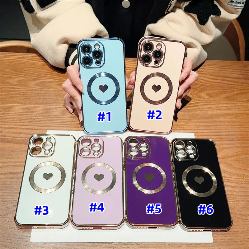 Love Heart Magnetic MagSafe Case For IPhone 12 17 Pro From
