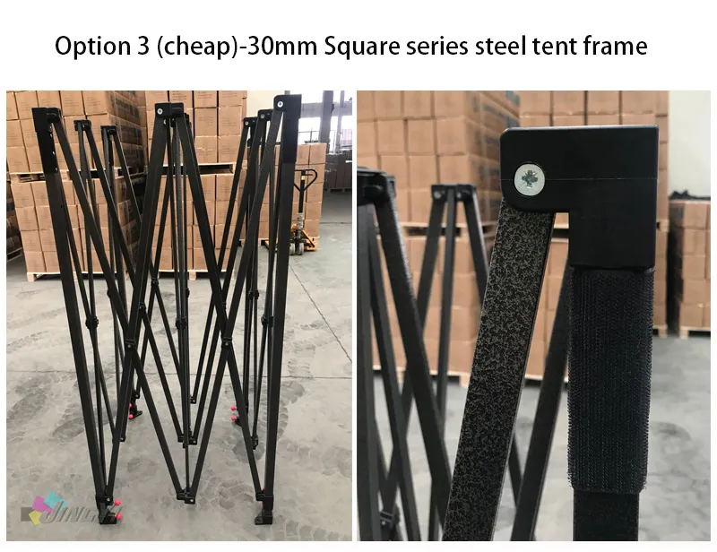 安い30mm四角いスチールチューブ8x8ft防水折りたたみガゼボ 安い30mm四角いスチールチューブ8x8ft防水折りたたみガゼボ
