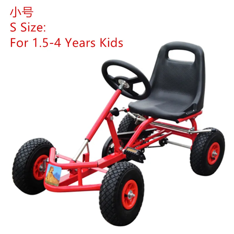 JayCreer 4 Wheel Go Kart Pedal Fun Ride On Toy For Kids, Ideal For