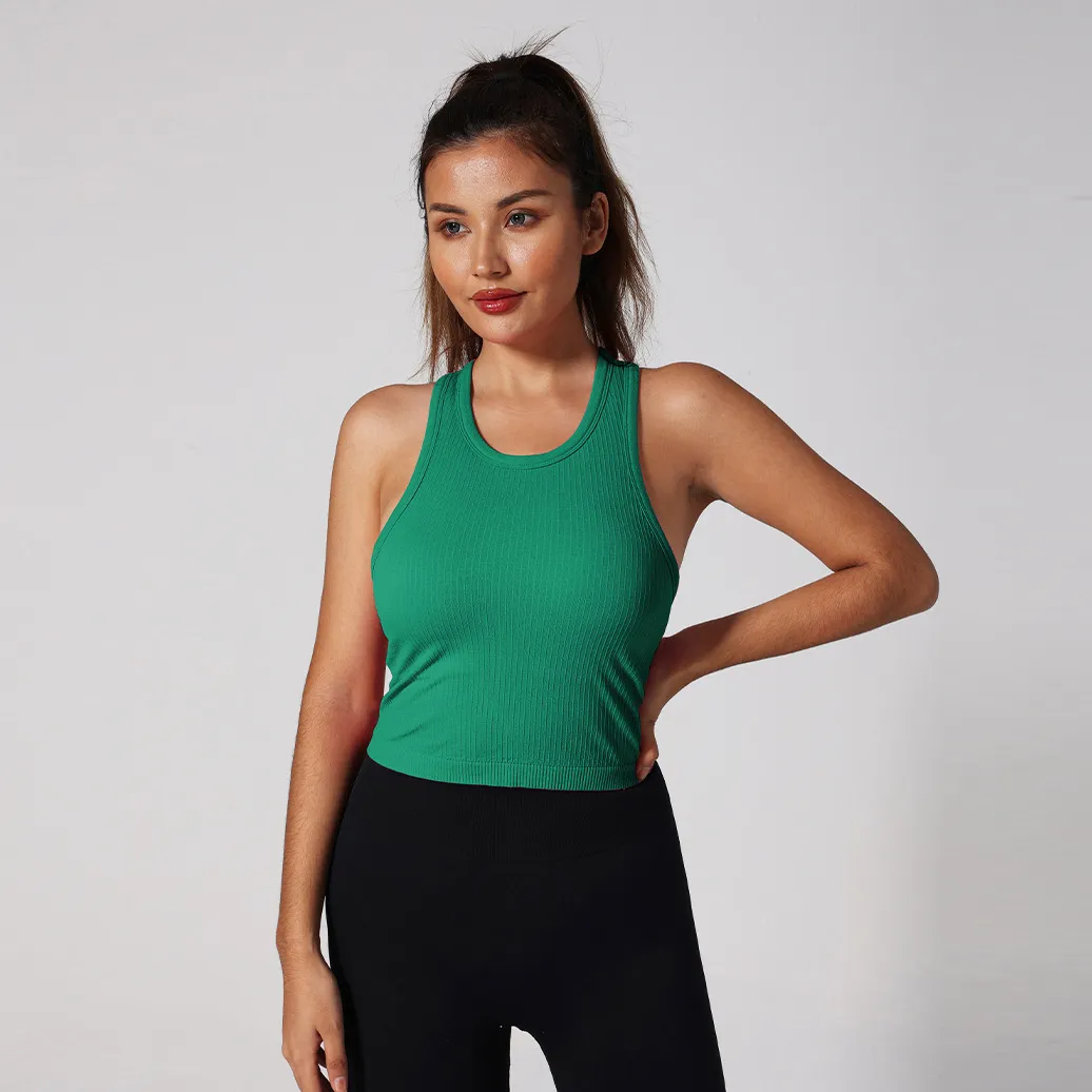 Backless Sleeveless Longline Sports Bra Tank With Built In Shelf And  Removable Cups For Womens Sports And Fitness Workouts From Colourful88,  $13.2