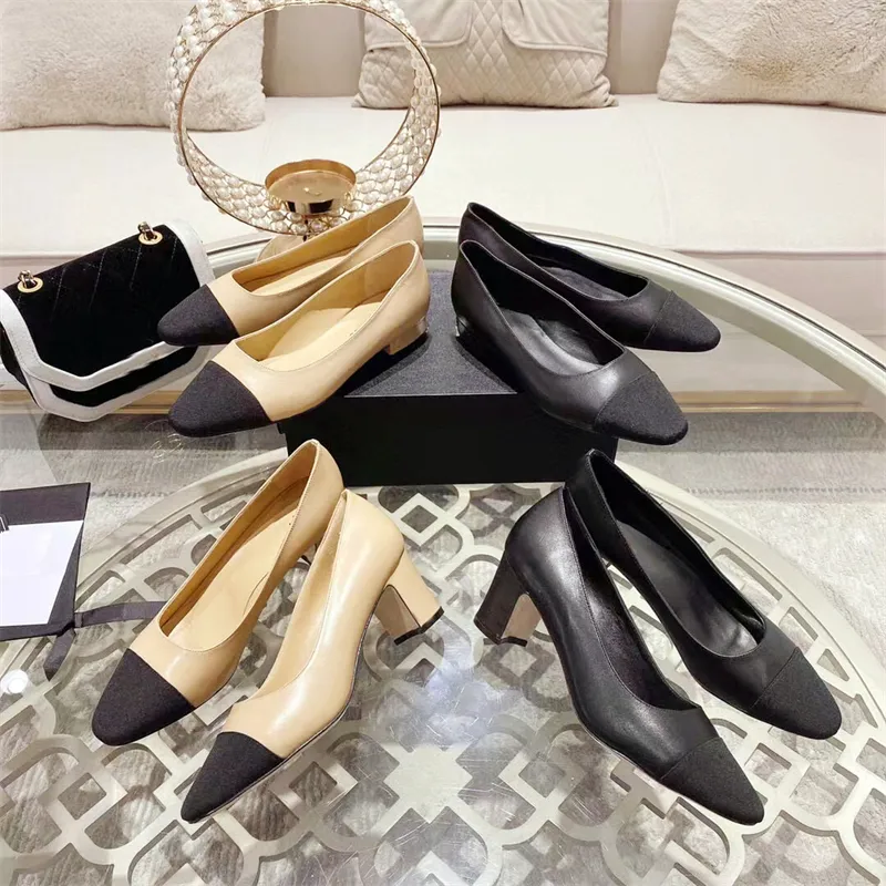 Designer Heels Women Pumps Chunky Heel Genuine Leather Slip-On Dress Shoes  from Dhgate Dress Shoes - price 60.93