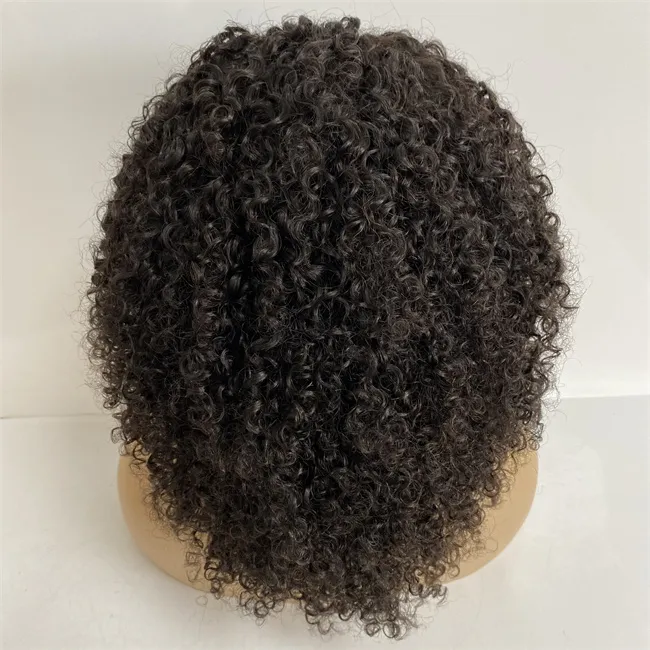 Curly Lace Wig Human Hair: 14 Inch Body Curl Full Lace Wig  display picture 1
