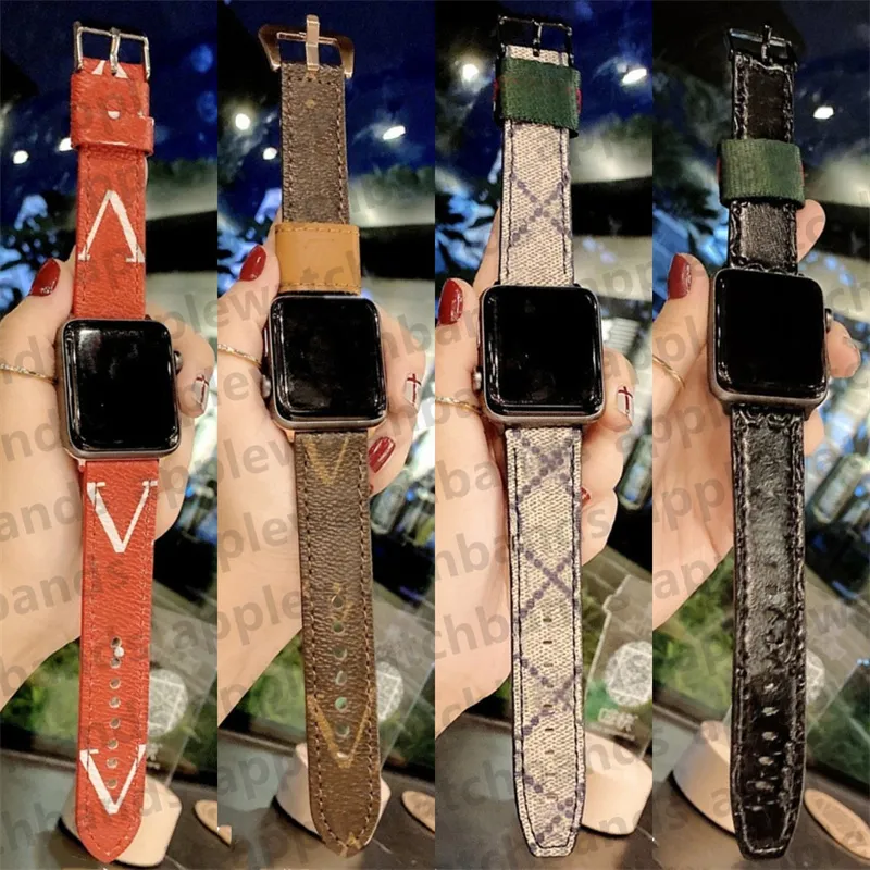 Designer  Watch Band Watch Strap for  watch ultra series 8 3 4 5 6 7 38mm 42mm 44mm 49mm Luxury Leather iwatch Bands Armband Deluxe ap Watchbands Smart Straps