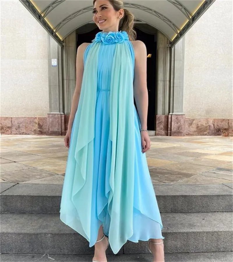 sachin and babi light blue dress Chiffon Wedding Dresses - Chiffon Bridal Gowns main image 1