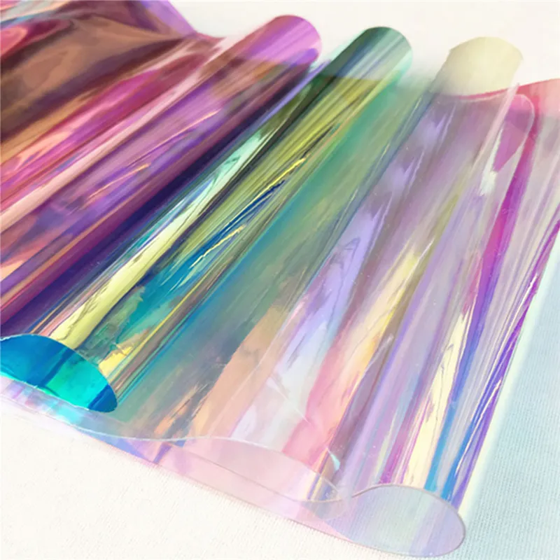 Rainbow Glossy A4 PVC Holographic Sheet 8 X 12 20cm X 30cm Transparent  Vinyl Film For Shoes, Bags, Sewing, Patchwork, And Windows Mirrored Foil  Laser Iridescent Fabric From Hc_network, $1.18
