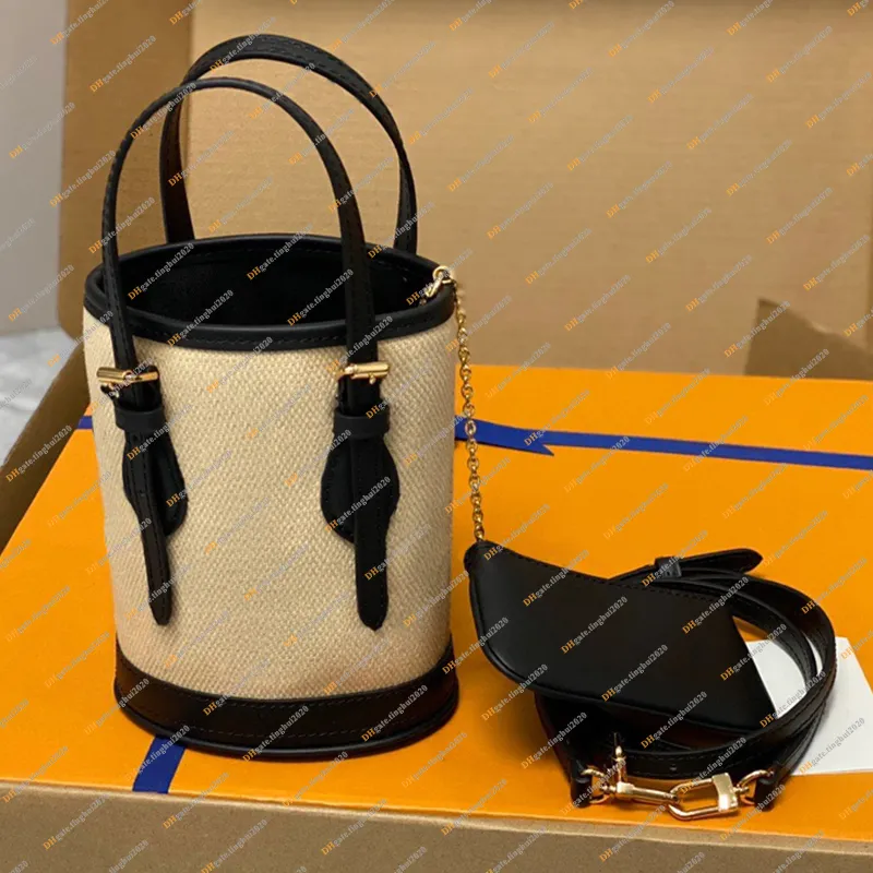 2024NANO Bucket Bag Crossbody Purse Genuine Leather Handbag Tote