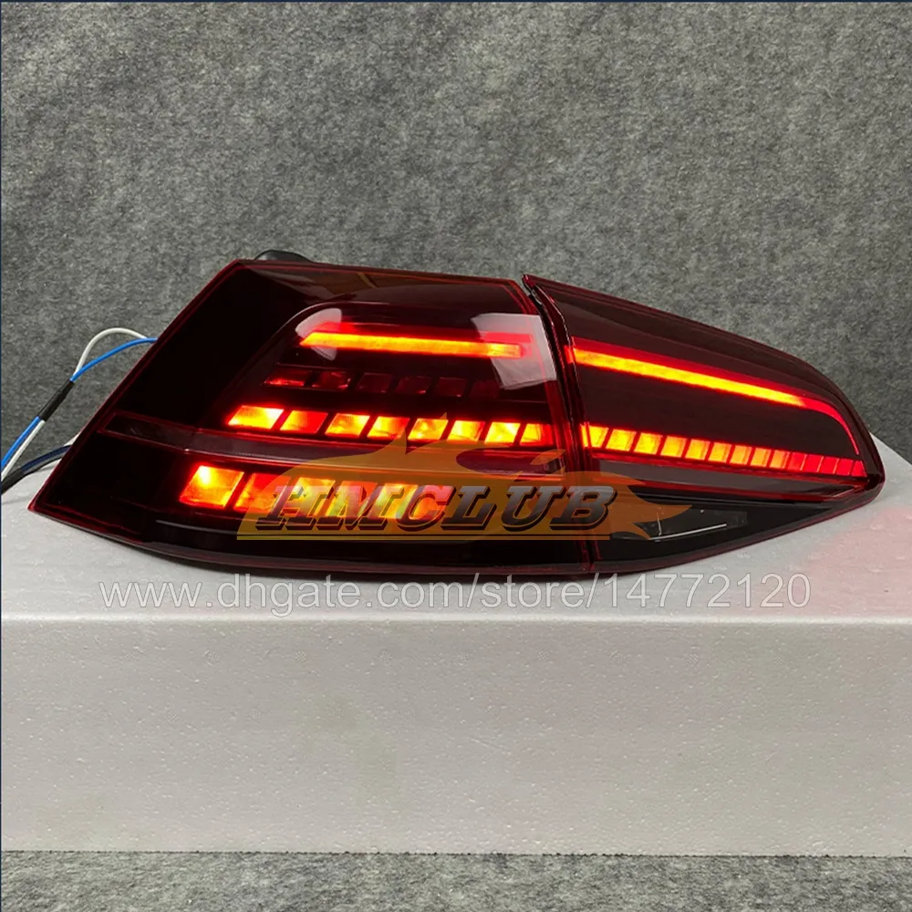 Car 12V LED Tail Lights Assembly For VW Golf 7 MK7 7.5 2013 2020 Tail ...
